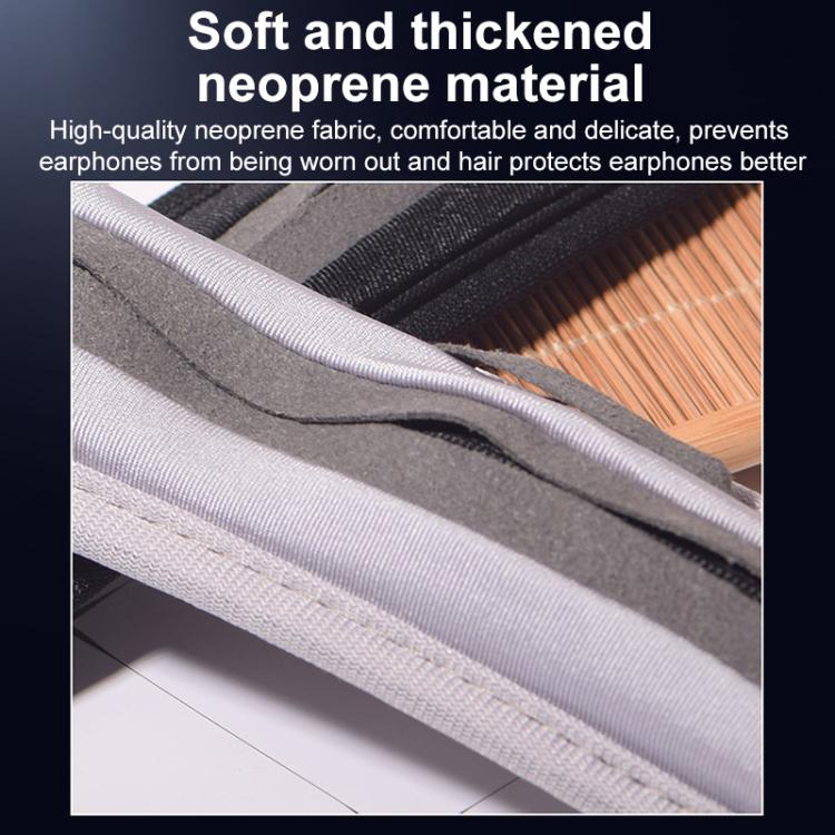 Neoprene Zipper Headband Protective Cover For BOSE QC25 / QC15 / QC35 II, Model:Small-Black - Earmuff & Pad by buy2fix | Online Shopping UK | buy2fix