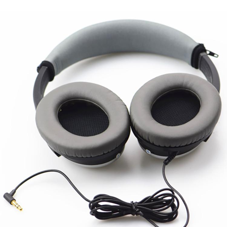 Neoprene Zipper Headband Protective Cover For BOSE QC2 / QC15 / AE2 / AE2W(Grey) - Earmuff & Pad by buy2fix | Online Shopping UK | buy2fix