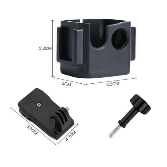 For DJI Osmo Pocket 3 Adapter Expansion Bracket Frame with Backpack Clip - Mount & Holder by buy2fix | Online Shopping UK | buy2fix