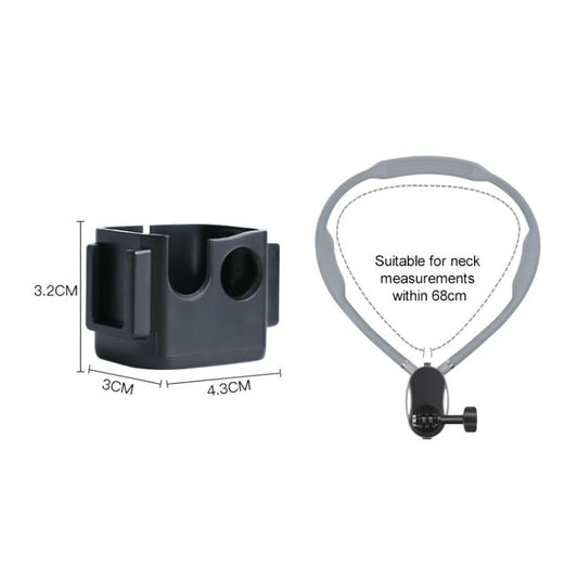 For DJI Osmo Pocket 3 Adapter Expansion Bracket Frame with Neck Bracket - Mount & Holder by buy2fix | Online Shopping UK | buy2fix