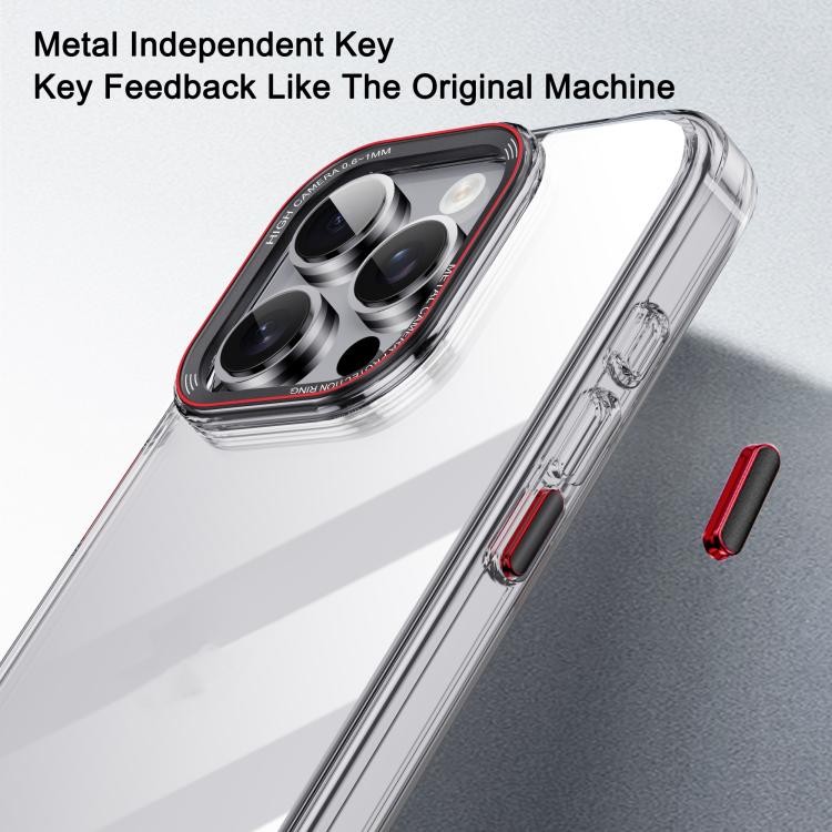 For iPhone 16 Pro Max iPAKY MG Series Transparent PC+TPU Phone Case(Transparent Purple) - iPhone 16 Pro Max Cases by iPAKY | Online Shopping UK | buy2fix