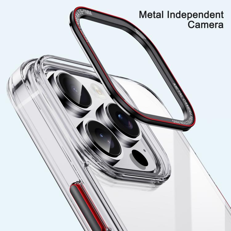 For iPhone 16 iPAKY MG Series Transparent PC+TPU Phone Case(Transparent Purple) - iPhone 16 Cases by iPAKY | Online Shopping UK | buy2fix