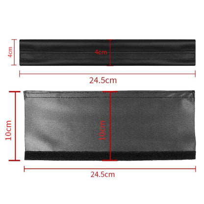 Universal PU Leather Headband Protective Cover, Size:Rectangle 24.5x10cm(Black) - Earmuff & Pad by buy2fix | Online Shopping UK | buy2fix