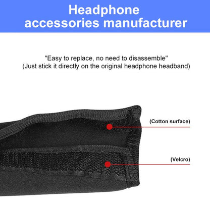 Universal PU Leather Headband Protective Cover, Size:Curved 21x11x8.5cm(Black) - Earmuff & Pad by buy2fix | Online Shopping UK | buy2fix