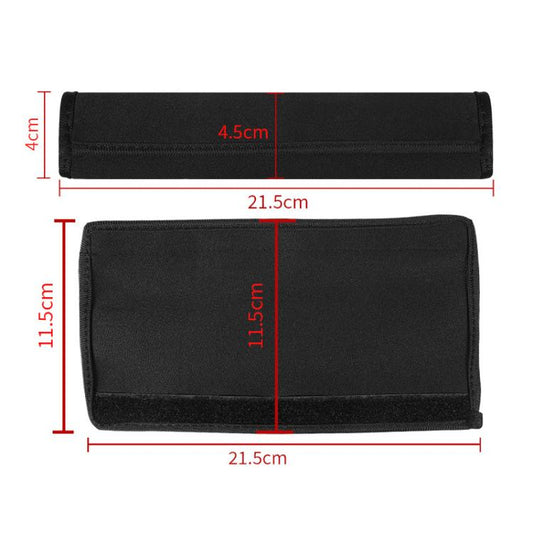 Elastic Cotton Cloth Headband Protective Cover, Size:Rectangle 21x11.5cm(Black) - Earmuff & Pad by buy2fix | Online Shopping UK | buy2fix