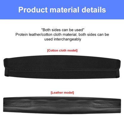 Elastic Cotton Cloth Headband Protective Cover, Size:Curved 22.5x13x9.5cm(Black) - Earmuff & Pad by buy2fix | Online Shopping UK | buy2fix