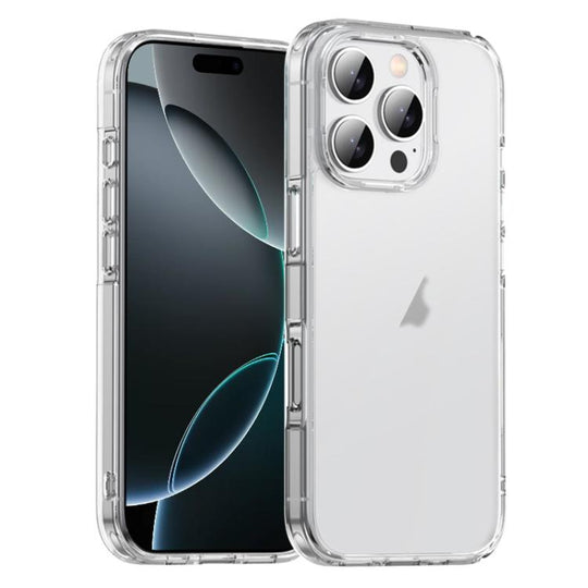 For iPhone 16 Pro iPAKY Phantom Series Shockproof PC+TPU Phone Case(Matte White)