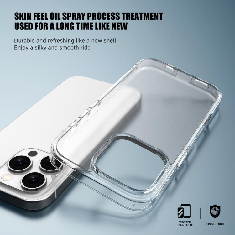 For iPhone 16 Pro Max iPAKY Phantom Series Shockproof PC+TPU Phone Case(Matte White) - iPhone 16 Pro Max Cases by iPAKY | Online Shopping UK | buy2fix