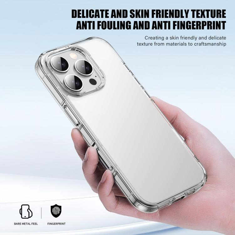 For iPhone 16 Pro Max iPAKY Phantom Series Shockproof PC+TPU Phone Case(Matte White) - iPhone 16 Pro Max Cases by iPAKY | Online Shopping UK | buy2fix