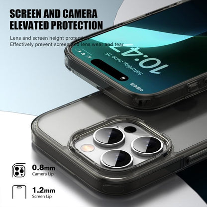 For iPhone 16 Pro Max iPAKY Phantom Series Shockproof PC+TPU Phone Case(Matte White) - iPhone 16 Pro Max Cases by iPAKY | Online Shopping UK | buy2fix