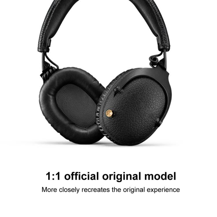 2pcs Sponge Earmuffs Replacement Earpads For Marshall Monitor, Model:Ice Silk Cloth(Black) - Earmuff & Pad by buy2fix | Online Shopping UK | buy2fix