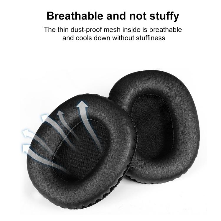 2pcs Sponge Earmuffs Replacement Earpads For Marshall Monitor, Model:Football Net(Black) - Earmuff & Pad by buy2fix | Online Shopping UK | buy2fix