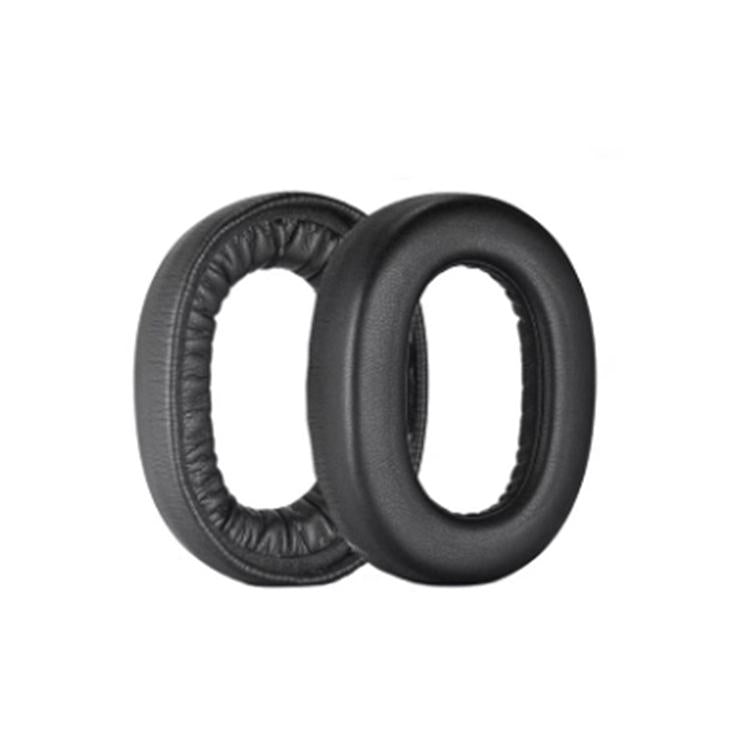 1 Pair Protein Leather Earpads For Jabra Elite 85H(Black) - Earmuff & Pad by buy2fix | Online Shopping UK | buy2fix