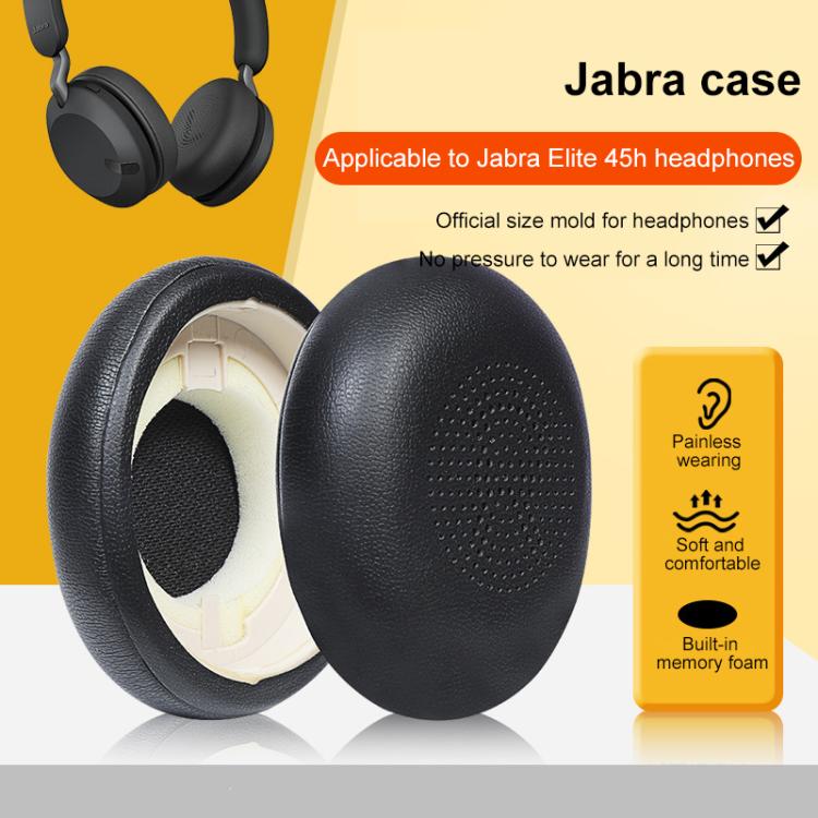 1 Pair Protein Leather Earpads For Jabra Evolve2 65 / Evolve2 40 SE / Elite 45H(Blue) - Earmuff & Pad by buy2fix | Online Shopping UK | buy2fix