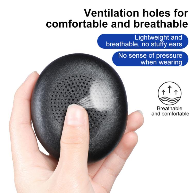 1 Pair Protein Leather Earpads For Jabra Evolve2 65 / Evolve2 40 SE / Elite 45H(Blue) - Earmuff & Pad by buy2fix | Online Shopping UK | buy2fix