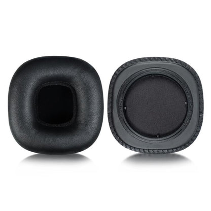 2pcs Protein Leather Replacement Earpads For Marshall Mid Bluetooth(Black with Snap-on) - Earmuff & Pad by buy2fix | Online Shopping UK | buy2fix