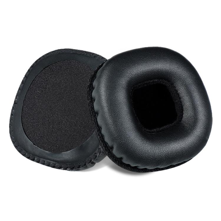 2pcs Protein Leather Replacement Earpads For Marshall Mid Bluetooth(Black with Snap-on) - Earmuff & Pad by buy2fix | Online Shopping UK | buy2fix