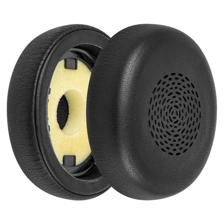 1 Pair Protein Leather Earpads For Jabra Evolve2 75(Black) - Earmuff & Pad by buy2fix | Online Shopping UK | buy2fix