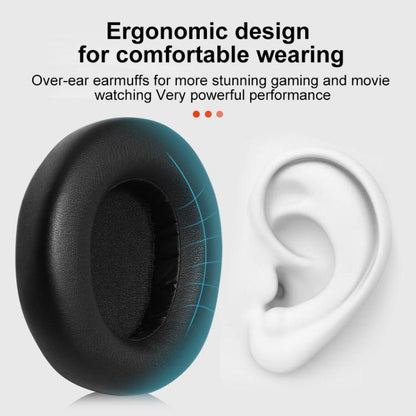 2pcs Protein Leather Earpads For SteelSeries Nova Pro(Black) - Earmuff & Pad by buy2fix | Online Shopping UK | buy2fix