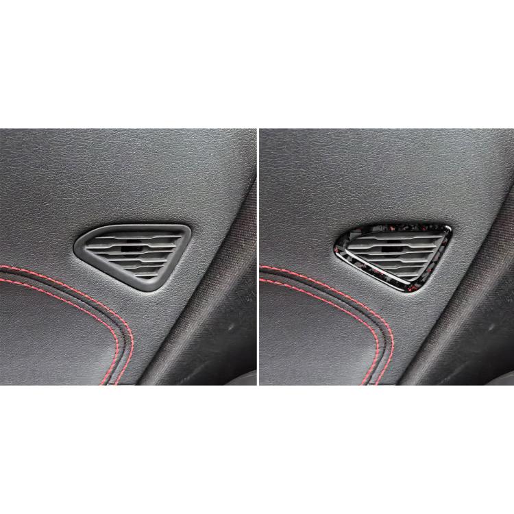 2pcs/Set Forged Gold Foil Carbon Fiber Car Door Air Outlet Decorative Sticker for Chevrolet Corvette C8 2020-, Left and Right Driver(Red) - Car Interior Mouldings by buy2fix | Online Shopping UK | buy2fix