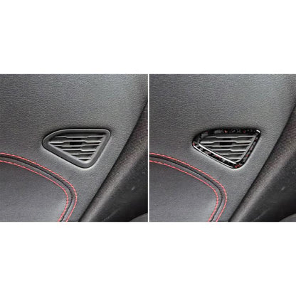 2pcs/Set Forged Gold Foil Carbon Fiber Car Door Air Outlet Decorative Sticker for Chevrolet Corvette C8 2020-, Left and Right Driver(Red) - Car Interior Mouldings by buy2fix | Online Shopping UK | buy2fix