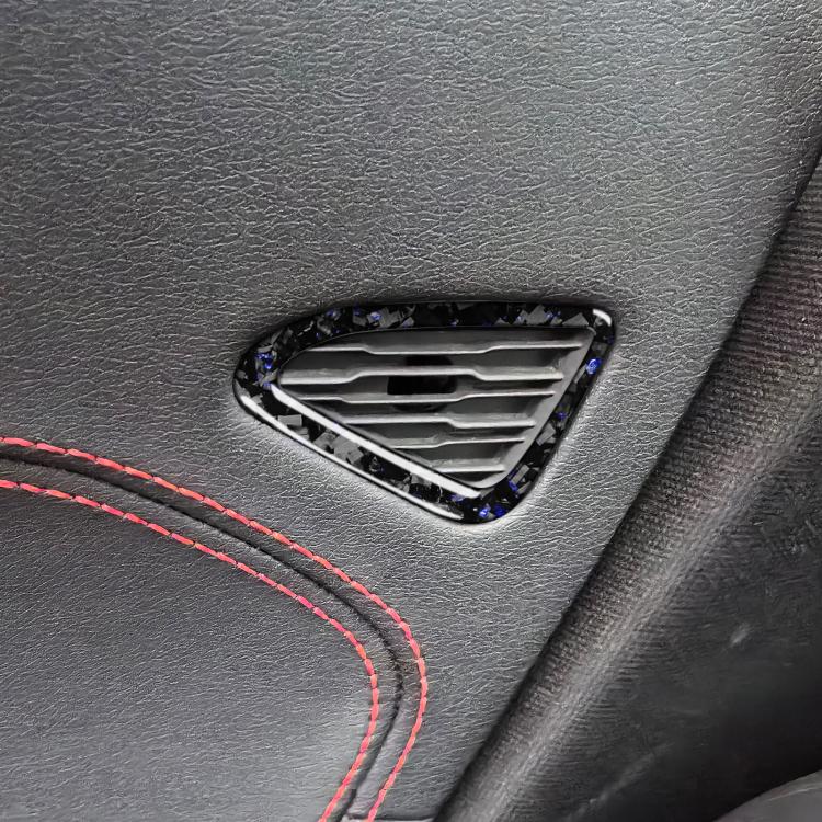 2pcs/Set Forged Gold Foil Carbon Fiber Car Door Air Outlet Decorative Sticker for Chevrolet Corvette C8 2020-, Left and Right Driver(Blue) - Car Interior Mouldings by buy2fix | Online Shopping UK | buy2fix