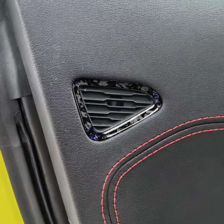 2pcs/Set Forged Gold Foil Carbon Fiber Car Door Air Outlet Decorative Sticker for Chevrolet Corvette C8 2020-, Left and Right Driver(Blue) - Car Interior Mouldings by buy2fix | Online Shopping UK | buy2fix