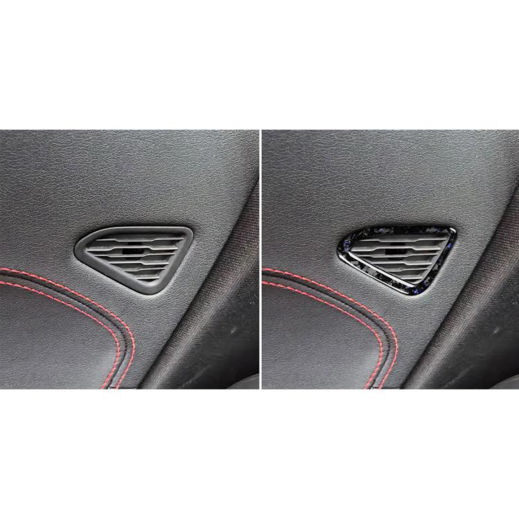 2pcs/Set Forged Gold Foil Carbon Fiber Car Door Air Outlet Decorative Sticker for Chevrolet Corvette C8 2020-, Left and Right Driver(Blue) - Car Interior Mouldings by buy2fix | Online Shopping UK | buy2fix