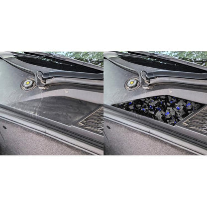 Forged Gold Foil Carbon Fiber Car Front Storage Vents Decorative Sticker for Chevrolet Corvette C8 2020-, Right Driver(Blue) - Car Interior Mouldings by buy2fix | Online Shopping UK | buy2fix