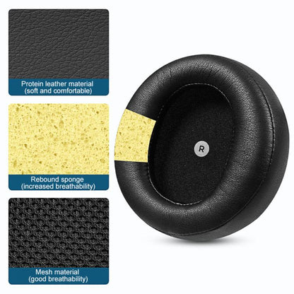 1 Pair Sponge Earmuffs Replacement Earpads For Audeze Maxwell, Model:Football Net(Black) - Earmuff & Pad by buy2fix | Online Shopping UK | buy2fix