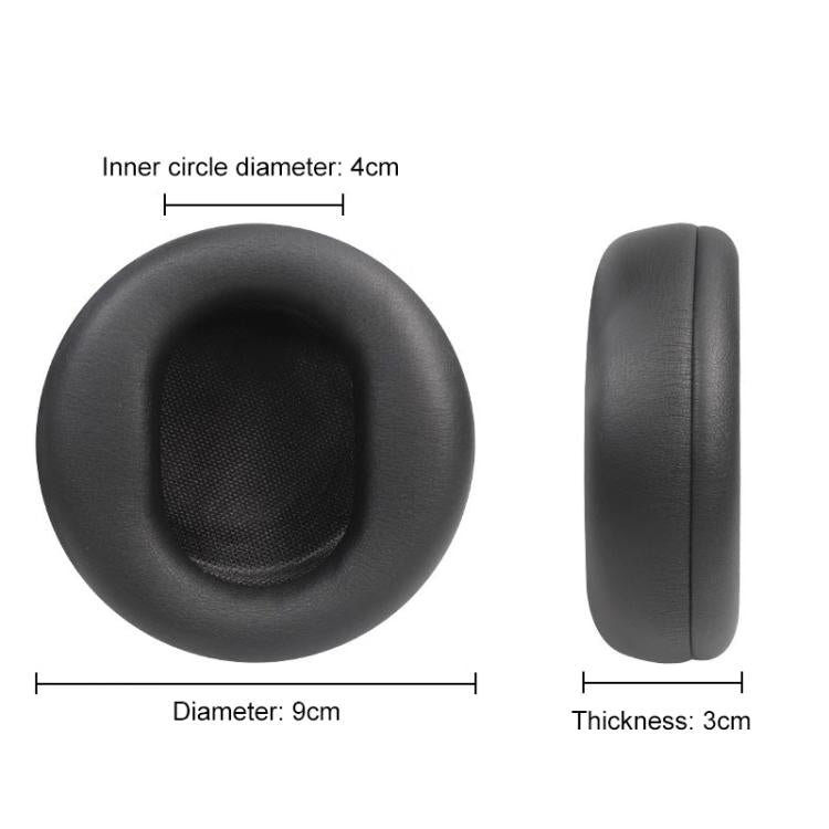 1 Pair Protein Leather Replacement Earpads For Microsoft Surface(Black) - Earmuff & Pad by buy2fix | Online Shopping UK | buy2fix