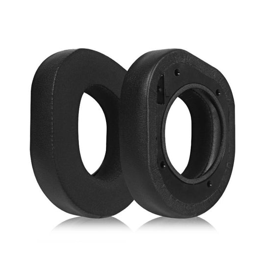 1 Pair Protein Leather Ice Silk Cloth Replacement Earpads For Turtle Beach Stealth 700 Gen 2(Black)