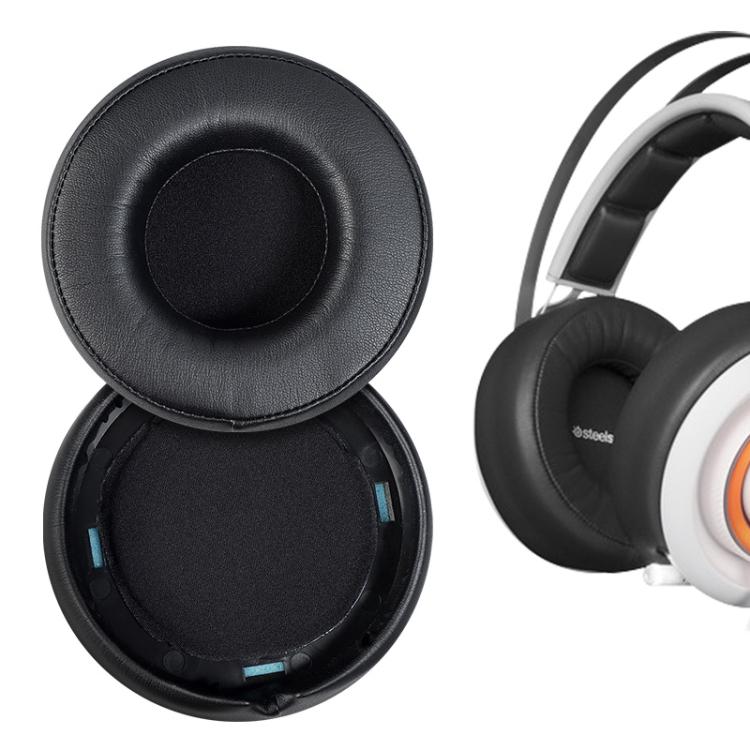 2pcs Protein Leather Earpads For SteelSeries Siberia 650(Black) - Earmuff & Pad by buy2fix | Online Shopping UK | buy2fix