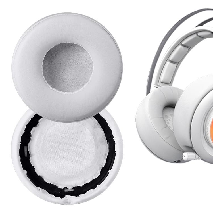 2pcs Protein Leather Earpads For SteelSeries Siberia 650(White) - Earmuff & Pad by buy2fix | Online Shopping UK | buy2fix