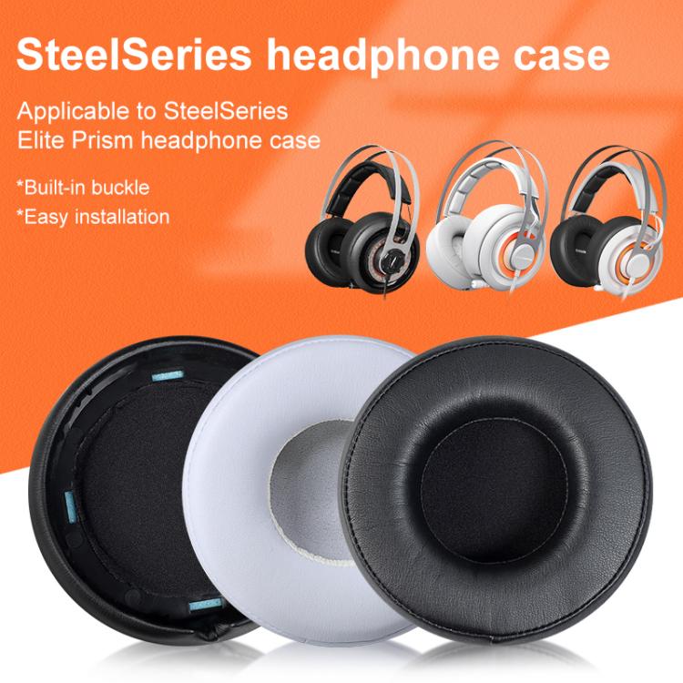 2pcs Protein Leather Earpads For SteelSeries Siberia 650(Black) - Earmuff & Pad by buy2fix | Online Shopping UK | buy2fix