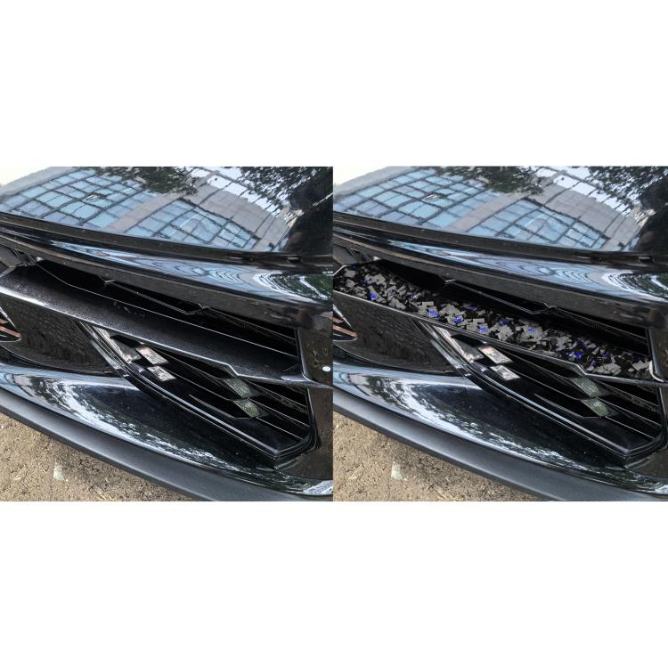 2pcs/Set Forged Gold Foil Carbon Fiber Car Front Sides Air Vents Decorative Sticker for Chevrolet Corvette C8 2020-, Left and Right Driver(Blue) - Car Interior Mouldings by buy2fix | Online Shopping UK | buy2fix