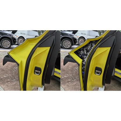 2pcs/Set Forged Gold Foil Carbon Fiber Car Inside Door Decorative Sticker for Chevrolet Corvette C8 2020-, Left and Right Driver(Blue) - Car Interior Mouldings by buy2fix | Online Shopping UK | buy2fix