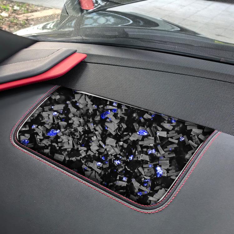 Forged Gold Foil Carbon Fiber Car Front Passenger Seat Panel Decorative Sticker for Chevrolet Corvette C8 2020-, Right Driver(Blue) - Car Interior Mouldings by buy2fix | Online Shopping UK | buy2fix