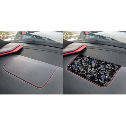 Forged Gold Foil Carbon Fiber Car Front Passenger Seat Panel Decorative Sticker for Chevrolet Corvette C8 2020-, Right Driver(Blue) - Car Interior Mouldings by buy2fix | Online Shopping UK | buy2fix