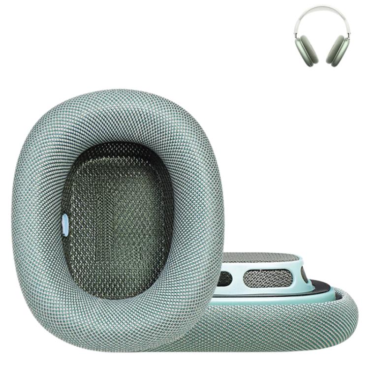 For Apple AirPods Max 2pcs Roller Cloth Magnetic Earphone Covers(Green) - Earmuff & Pad by buy2fix | Online Shopping UK | buy2fix