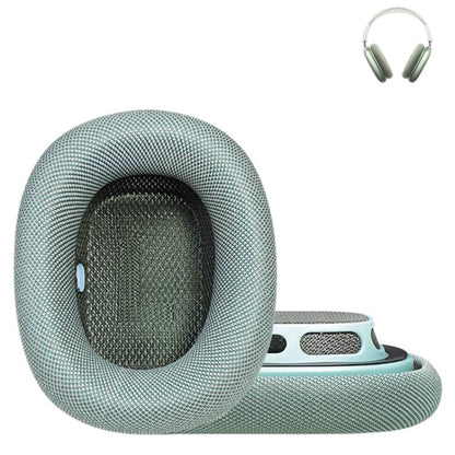 For Apple AirPods Max 2pcs Roller Cloth Magnetic Earphone Covers(Green) - Earmuff & Pad by buy2fix | Online Shopping UK | buy2fix