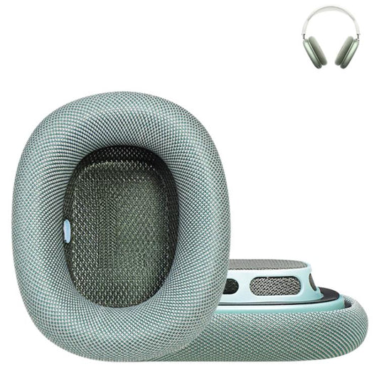 For Apple AirPods Max 2pcs Roller Cloth Magnetic Earphone Covers(Green) - Earmuff & Pad by buy2fix | Online Shopping UK | buy2fix
