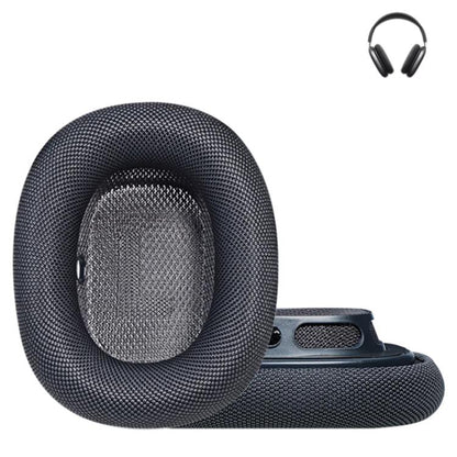 For Apple AirPods Max 2pcs Roller Cloth Magnetic Earphone Covers(Dark Gray) - Earmuff & Pad by buy2fix | Online Shopping UK | buy2fix