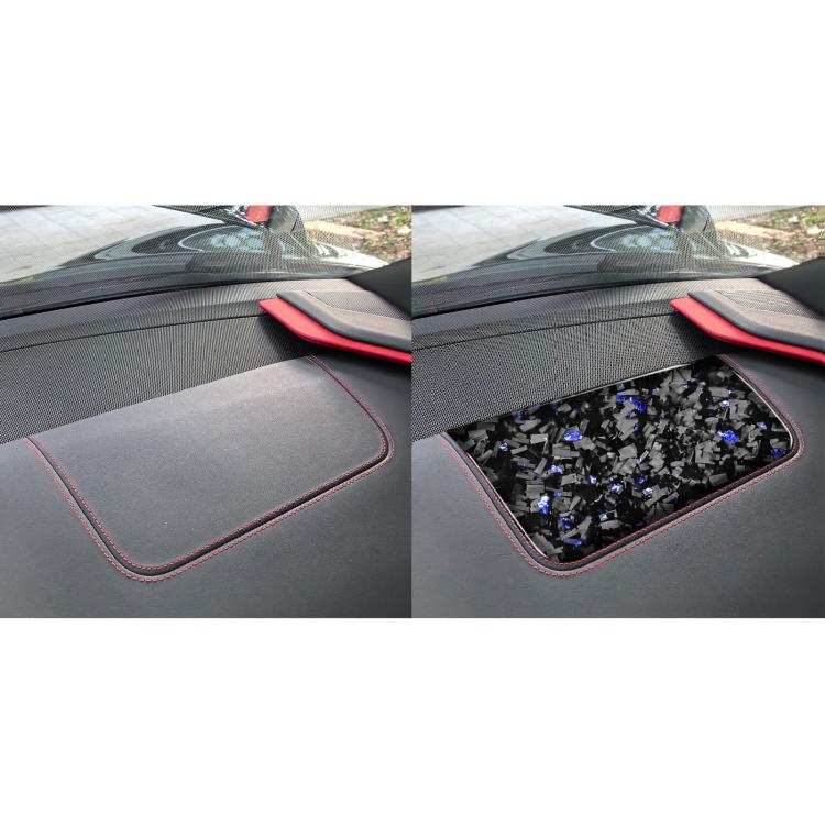 Forged Gold Foil Carbon Fiber Car Front Passenger Seat Panel Decorative Sticker for Chevrolet Corvette C8 2020-, Left Driver(Blue) - Car Interior Mouldings by buy2fix | Online Shopping UK | buy2fix