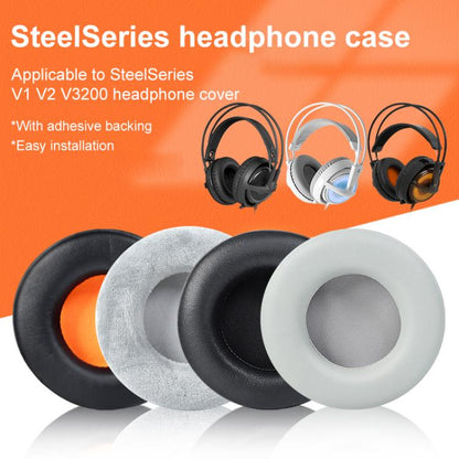 2pcs Self-adhesive Earpads For SteelSeries Siberia V1 / V2 / V3, Material:Football Net(Black) - Earmuff & Pad by buy2fix | Online Shopping UK | buy2fix