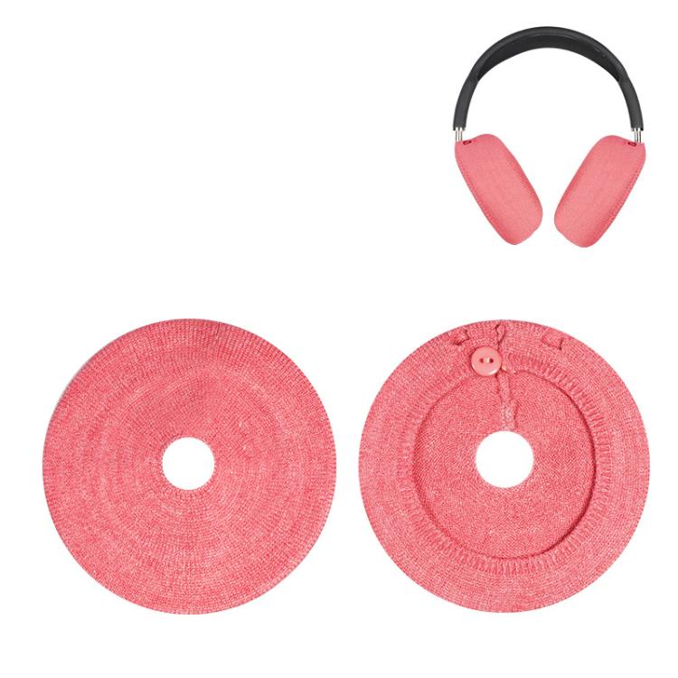 For Apple AirPods Max 2pcs Knitted Earphone Dust Cover(Pink) - Earmuff & Pad by buy2fix | Online Shopping UK | buy2fix