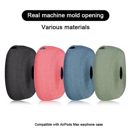 For Apple AirPods Max 2pcs Knitted Earphone Dust Cover(Light Gray) - Earmuff & Pad by buy2fix | Online Shopping UK | buy2fix