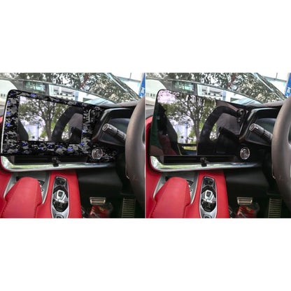 Forged Gold Foil Carbon Fiber Car Central Control Screen Frame Decorative Sticker for Chevrolet Corvette C8 2020-, Right Driver(Blue) - Car Interior Mouldings by buy2fix | Online Shopping UK | buy2fix