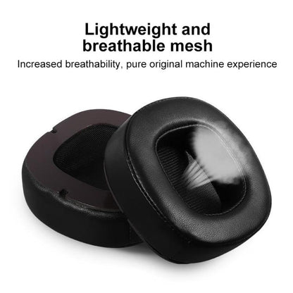 2pcs Magnetic Snap-on Lambskin Leather Earpads For Abyss Diana Phi / AB-1266(Black) - Earmuff & Pad by buy2fix | Online Shopping UK | buy2fix