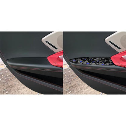 2pcs/Set Forged Gold Foil Carbon Fiber Car Inside Armrest Panel Decorative Sticker for Chevrolet Corvette C8 2020-, Left and Right Driver(Blue) - Car Interior Mouldings by buy2fix | Online Shopping UK | buy2fix